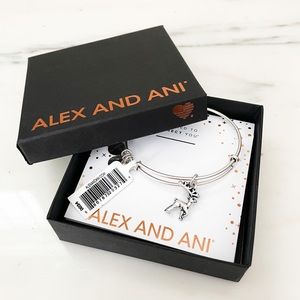 Brand New Alex and Ani Christmas Reindeer Charm Bracelet